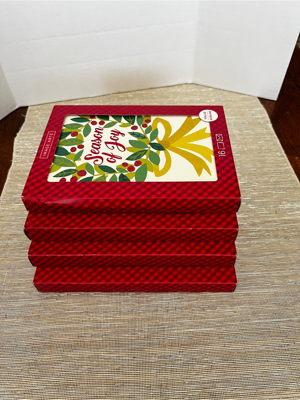 Lot of 4 Christmas Cards “Season of Joy” 16 count in each box - Picture 2 of 6